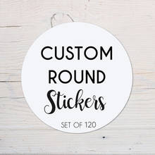 120pcs Custom Round Printed Stickers Labels Personalized Logo Sticker Customized Holidays Wedding Birthdays Baptism Stickers 2024 - buy cheap