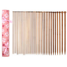 Agulhas de tricô 36 peças, kit de agulhas de crochê de ponta única com cabo rosa, ferramentas para artesanato de arte kn003 2024 - compre barato