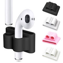 50pcs Silicone Sleeve for Earphone headset Airpods Pro/Airpods 2 Watch Strap band Anti-lost stand hanging Buckle Bracket Hook 2024 - buy cheap