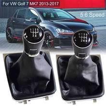 Gear Shift Knob Lever HandBall Gaiter Boot Cover For Volkswagen VW Golf 7 MK7 2013-2017 Manual 5/6 Speed Car Accessories 2024 - buy cheap