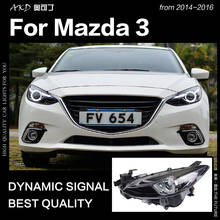 AKD Car Styling for Mazda 3 Headlights 2014-2016 Mazda3 Axela LED Headlight LED DRL Hid Head Lamp Angel Eye Bi Xenon Accessories 2024 - buy cheap