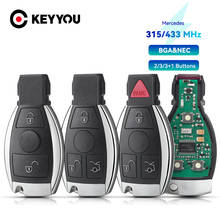 Keyyou chave inteligente para mercedes benz e s 2, 2/3 botões, suporta original nec, bga, controle remoto estilo bga, 315mhz 2024 - compre barato