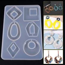 Epoxy Resin Molds for jewelry Silicone Mold Acrylic Earring Necklace Pendant Transparent Casting Mold Jewelry Making Accessories 2024 - buy cheap