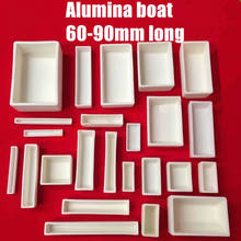 hot sale rectangular 99% pure aluminum boat  for lab experiment 2024 - buy cheap