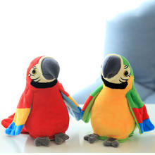 Early Education Plush Toys Electronic Talking Parrot Cute Speaking and Recording Repeats Waving Wings Electric Bird Kids Toy 2024 - buy cheap