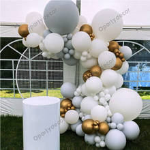 110Pcs Birthday Party Decoration Balloon Garland Arch White Gold Metallic Balls Kids Baby Shower Adult Wedding Supplies Decor 2024 - buy cheap