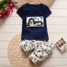 Summer baby boys clothing set infnat cotton casual T-shirt + pants suits for baby boys outfits toddler sports clothes 2024 - buy cheap