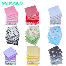 SEWBATO 7pcs/lot 50X40CM Printed Twill Cotton Fabric Patchwork Cloth For DIY Sewing Quilting Baby&Child Material 2024 - buy cheap