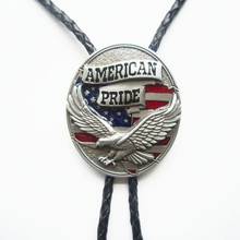 Retail Bolo Tie (Eagle American Pride Flag) Factory Direct Free Shipping BOLOTIE-WT093 also Stock in US 2024 - buy cheap