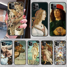 Birth Of Venus Painting Phone Case Cover Hull For iphone 5 5s se 2 6 6s 7 8 12 mini plus X XS XR 11 PRO MAX black luxury hoesjes 2024 - buy cheap