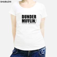 Camiseta de marca de lujo para mujer, camiseta de The Office Dunder Mifflin, Camiseta de algodón con patrón, camisetas de marca para mujer sbz218 2024 - compra barato