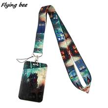 Flyingbee X1616 Science Fiction Movie Lanyard Credit Card ID Holder Bag Student Women Travel Bank Bus Business Card Cover Badge 2024 - buy cheap
