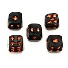 5pcs/set 18mm Skull Bones Dice 6 Sided Resin Skeleton Dice Club Pub Party Board Game Children Adult Toy 2024 - buy cheap