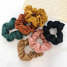 New 2019  Women Solid Color skranchy Elastic Hair Bands Korean Sweet Simple 6 Colors Hair Scrunchie Girls Hair Accessories 2024 - buy cheap