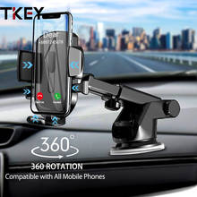 Автомобильный держатель для телефона TKEY на присосках, подставка для iPhone 11 Pro, Xiaomi redmi, Samsung, держатель для телефона на вентиляционное отверстие, держатель с GPS-креплением в автомобиле 2024 - купить недорого