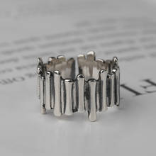 Anéis com linhas de enfeite, anéis unissex com articulações estilo boho, joias e bijuterias para presente 2024 - compre barato