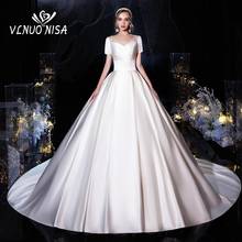Женское свадебное платье It's yiiya, белое платье на завязках с короткими рукавами на лето 2020 2024 - купить недорого