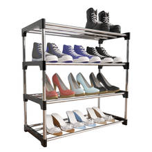 Home Shoe Rack Multi-layer Dust-proof Economy Simple Shoe Cabinet Student Dorm Room Metal Shoes Shelf Meubles Home Furniture 2024 - buy cheap