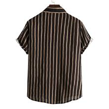 New Summer Fashion Men Shirts Casual Short Sleeve Vintage Ethnic Linen Shirt Blouse Vestidos Dress Shirts Print Camisas рубашка 2024 - buy cheap