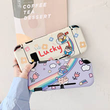 Cartoon Lucky Rainbow Slide Girl Switch Game Console Protective Cover For Nintendo Switch And Lite Case 2024 - buy cheap