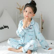 New Pajamas Set Summer Long Sleeved Set Baby Boy Girl Cartoon Children's Sleepwear Pajamas for Kids Pyjamas 2-12Year 2024 - buy cheap
