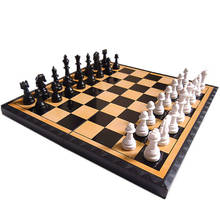 Conjunto de jogos de tabuleiro chessman, magnético, portátil, xadrez, peças de plástico, dobrável, damas, presente para crianças, jogo de tabuleiro 2024 - compre barato