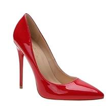 Women's Shoes 8cm Super High Heel Pointed Toe Fashion Stiletto High Heels Red Patent Leather Shoes Female Large Size Us5~us15 2024 - buy cheap
