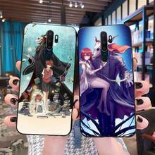 Cutewanan antigo magus noiva anime capa preta capa de telefone macio escudo para oppo a5 a9 2020 reno2 z renoace 3pro realme5pro 2024 - compre barato