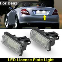 For Mercedes BENZ S-CLASS W211 C-CLASS W203 W219 SLK R171  Car Rear white LED license plate light number plate lamp 2024 - buy cheap