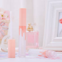 Tubos de brilho labial fosco rosa 3ml, caixa de embalagem para esmalte, cosméticos, escova corretiva, mini caixa vazia para lábios, tubos de brilho labial 2024 - compre barato