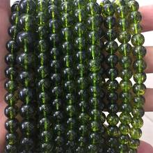 Green Brazilian Olive Quartz Loose Bead Peridot Gemstone Natural Stone Bead for Jewelry Making Bracelet DIY 6/8/10MM 2024 - buy cheap