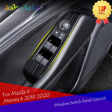 Window Switch Panel Adjust Cover Trim Stickers Strips Garnish Decoration Car Styling Accessories For Mazda 6 Atenza 6 2019 2020 2024 - buy cheap