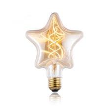 Bombilla LED de Five-Star Edison, bombilla de filamento suave de 2200K, cálida para Bar, fiesta de cumpleaños, decoración de Año Nuevo, bricolaje, E27, AC220V 2024 - compra barato