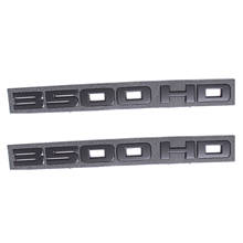 2x preto fosco 3500hd porta fender traseiro tronco bagageira placa de identificação emblema para chevrolet silverado gmc sierra 2024 - compre barato