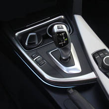 Painel de mudança engrenagem controle centro interior do carro decorativo adesivo capa guarnição para bmw 3 4 series 3gt f30 f31 f32 f34 f36 acessórios 2024 - compre barato