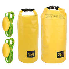 Saco de arena con cuerda de remolque 2 en 1, ancla de arena y bolsa seca impermeable, bolsas de deriva de almacenamiento, línea de muelle para Kayak, Jet Ski, remo, 10L/20L 2024 - compra barato