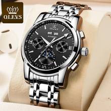 OLEVS Top Brand Mens Watches Automatic Mechanical Wristwatches Luxury Waterproof Moon Phase Multi-Function Watch Man Clock 2024 - buy cheap