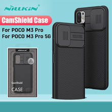 Capa nillkin para celulares xiaomi poco m3 pro 5g, protetor de privacidade para câmeras traseiras 2024 - compre barato