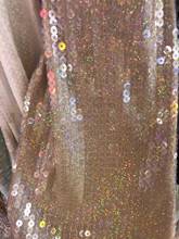Mais recente lantejoulas alta SYJ-110687 tule tecido de renda de luxo vestido de noite laço francês 2024 - compre barato