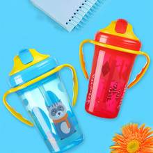 400ML Cute Baby Feeding Cup with Straw BPA Free Portable Feeding Bottle Leak Proof with Handle Kids Training New 2024 - buy cheap