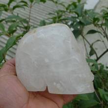 Afa880368 ++, cristal de roca Natural, cuarzo tallado, Cráneo de cristal, estatuilla curativa 2024 - compra barato