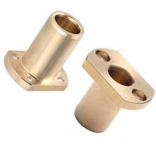 1pcs ID 8mm OD 12mm bronze sets two-sided cutting flange bearing two holes bush self-lubricating oil bushing 20mm-30mm length 2024 - buy cheap