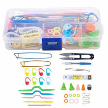 Weaving Tools Random Color Knitting Tool Kit Crochet Needle Hook Accessories Supplies With Case Sewing Tools Accessory Sets 2024 - buy cheap