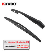 KAWOO-escobillas de limpiaparabrisas trasero de coche, limpiaparabrisas de ventana trasera, brazo para Mitsubishi Outlander EX Hatchback (2007-), 305mm, accesorios de coche 2024 - compra barato