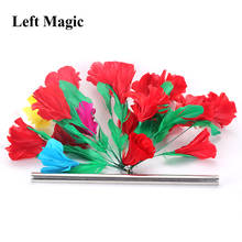 Appearing Bouquets & Color Changing Flower Magic Tricks Wand to Feather Bouquet Magia Magician Stage Illusion Gimmick Props Fun 2024 - buy cheap
