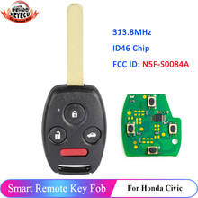 Keyecu-chave remota para carro, 3 +, 4 botões, 313.8mhz, id46, pcf7961, para honda civic mdx 2006, 2007, 2008, 2009, 2010, 2011, 2012 2024 - compre barato
