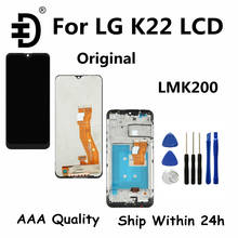 Pantalla LCD Original de 6,2 pulgadas para LG K22, montaje de digitalizador con pantalla táctil, con marco de repuesto, LMK200Z LMK200E 2024 - compra barato
