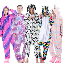 Baby Unicorn Pajamas Animal Onesies Kigurumi Panda Zebra Cosplay Costumes Boy Sleepwear Girl Pijama Winter Adult Pajama Jumpsuit 2024 - buy cheap