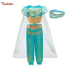 New Halloween Kids Girls Princess Jasmine Costumes Children Party Belly Dance Dresses Indian Costume Birthday Christmas Clothes 2024 - buy cheap