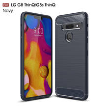 Carbon Fiber Case For LG G8s ThinQ G8 X G7 Plus G6 Luxury Soft Silicone Shockproof Back Cover for LG Velvet/G9 G8X ThinQ Shell 2024 - buy cheap